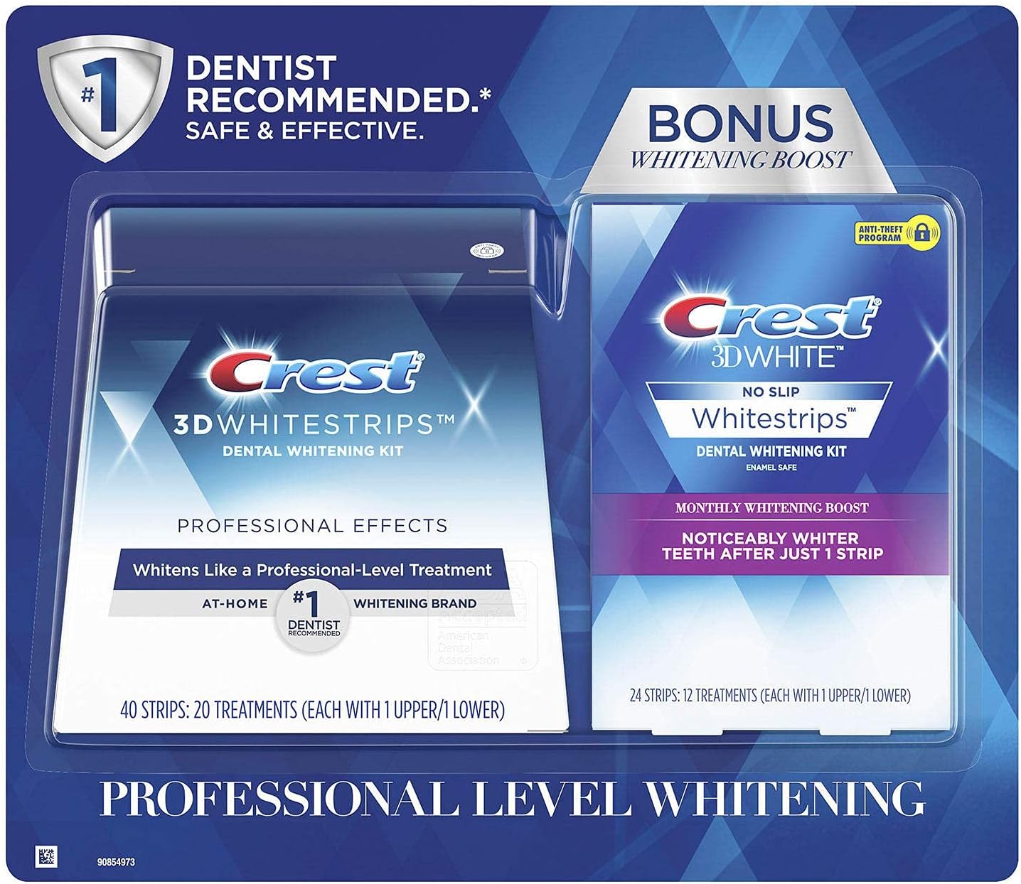 CREST 3D WHITE STRIPS 1HR EXPRS 10CT