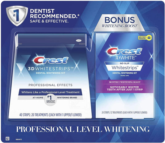 CREST 3D WHITE STRIPS 1HR EXPRS 10CT