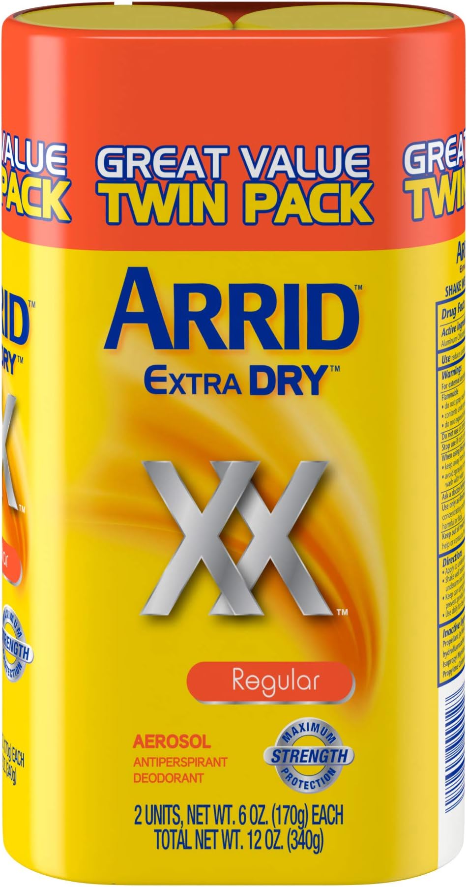 ARRID XDRY AEROSOL REGULAR 6OZ