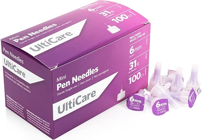 ULTICARE ULTIGUARD PEN NDL 6MM 31G 100