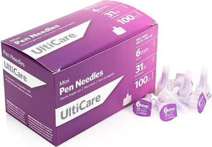 ULTICARE ULTIGUARD PEN NDL 6MM 31G 100