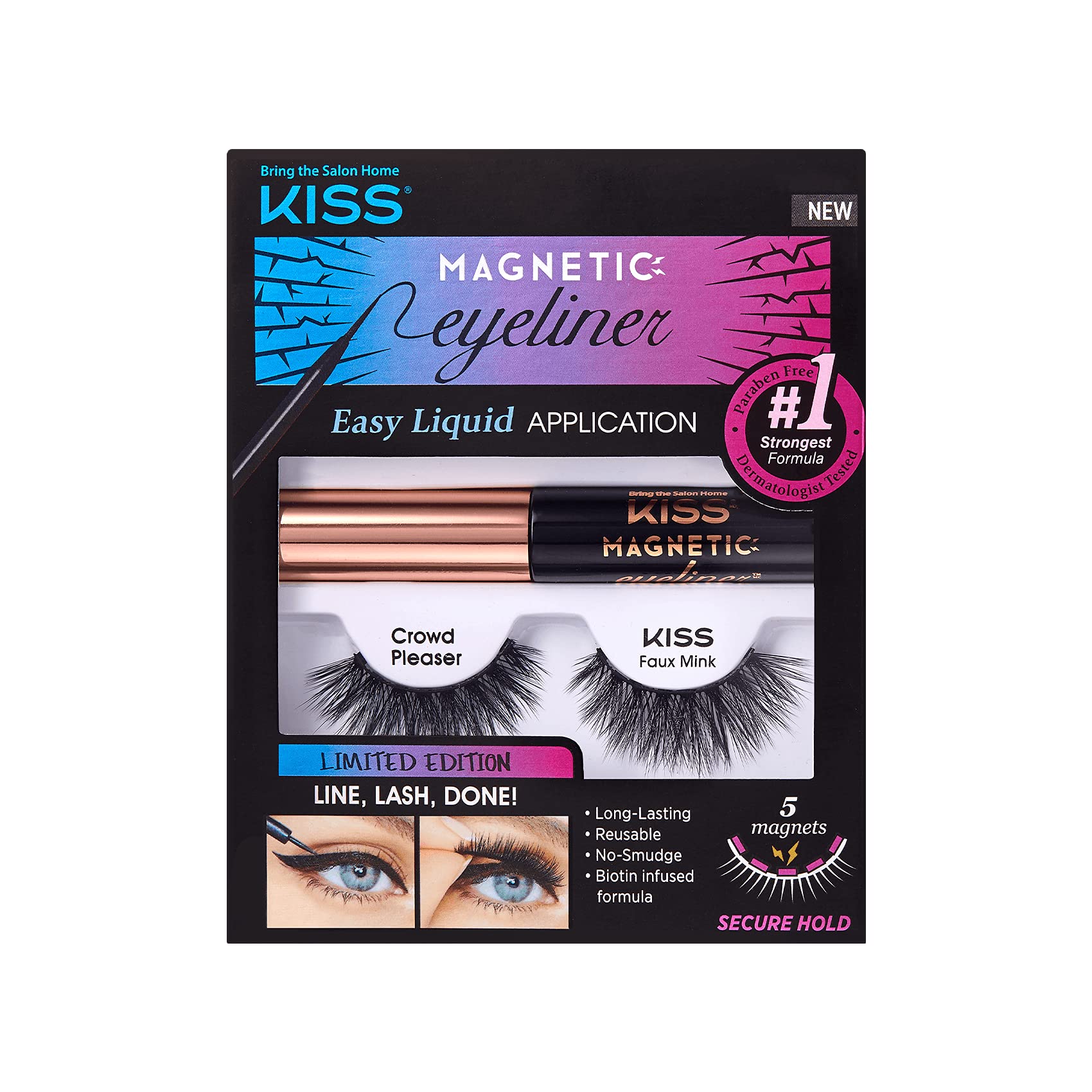 Kiss Magnetic Eyeliner & Eyelash Tempt