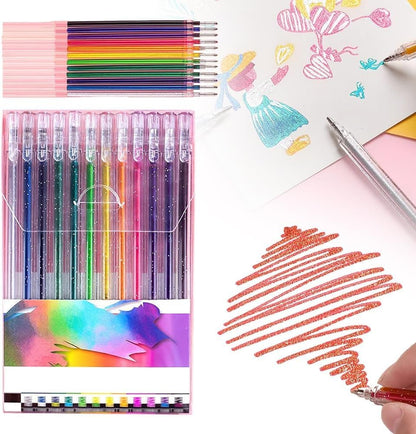 Pentonic Glitter Gel Pens - Assorted, 10 Count