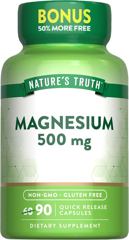 MAGNESIUM OXIDE 500MG CAP 60+30 NAT TRU