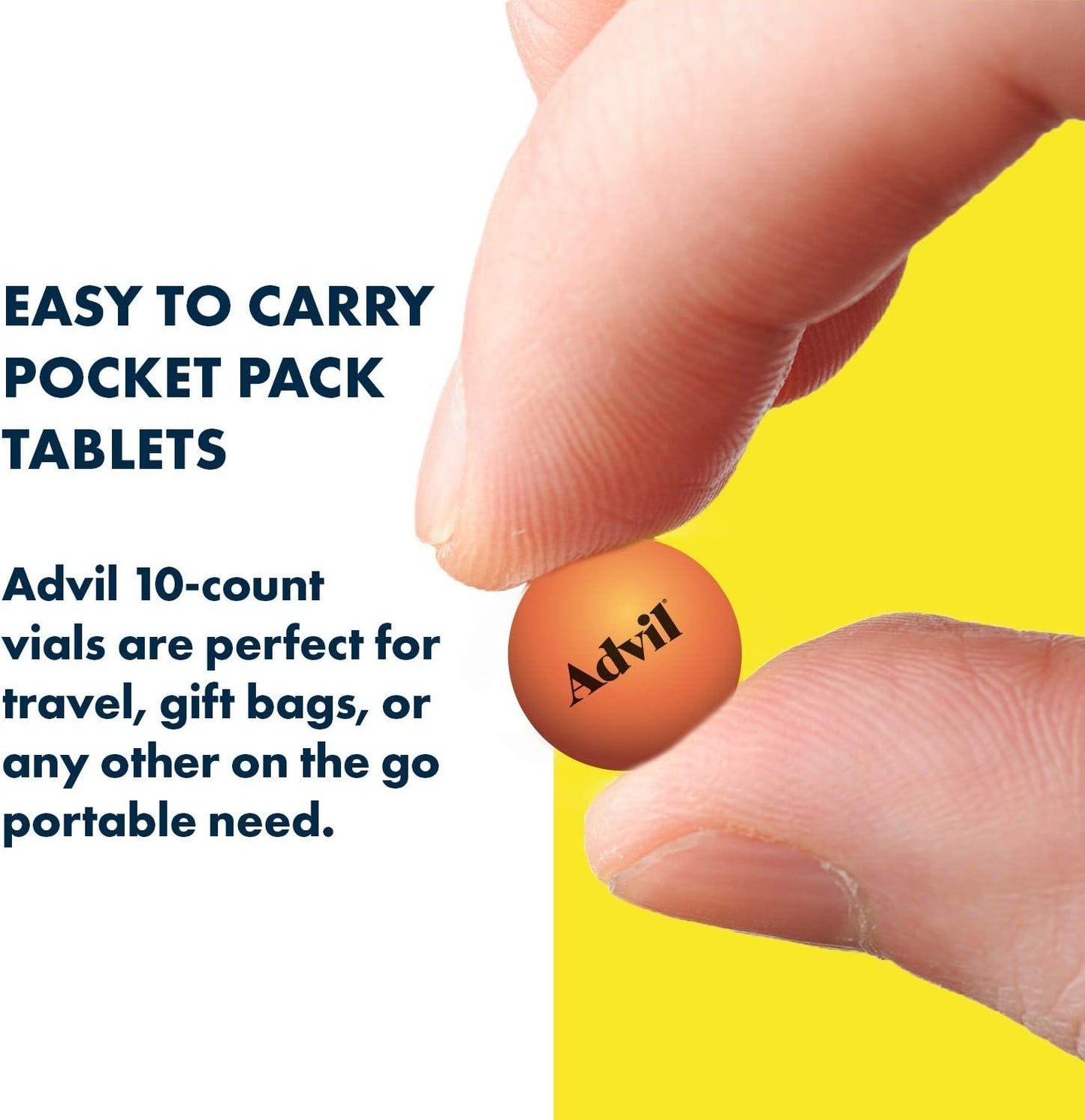 Advil Pain Reliever and Fever Reducer Tablet Vial, 10 Coated Tablets - Carded