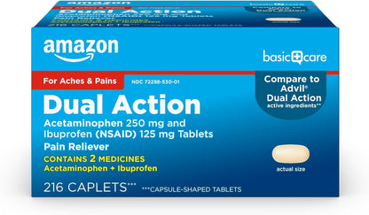 ACETAMINOPHEN-IBUPROFEN 250-125MG CPL 36