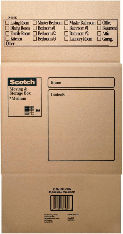 3M Scotch Mailing, Moving, and Storage Box 9.5"x6"x3.75" 1.0 ea