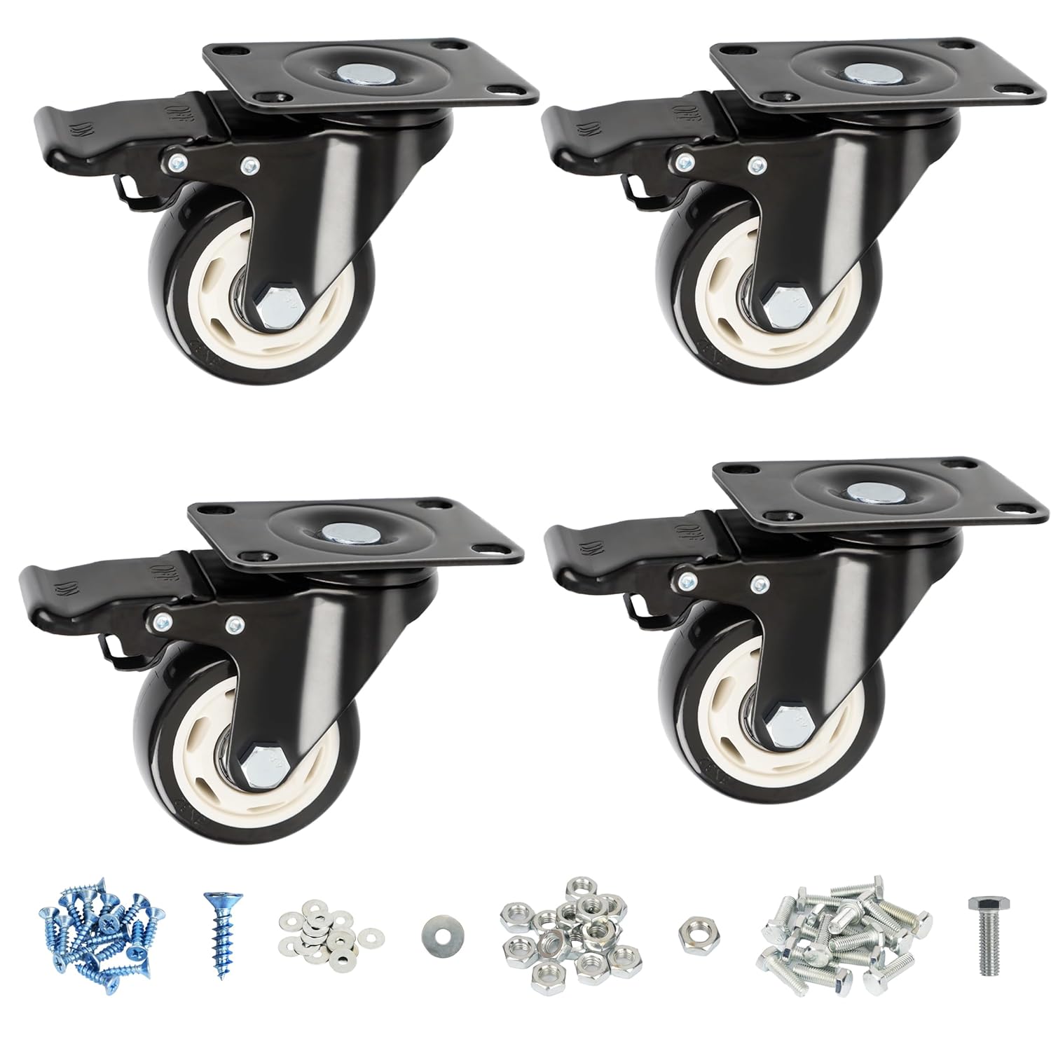 FOUR SWV POLYURETHANE CSTERS 3IN 16CT DS