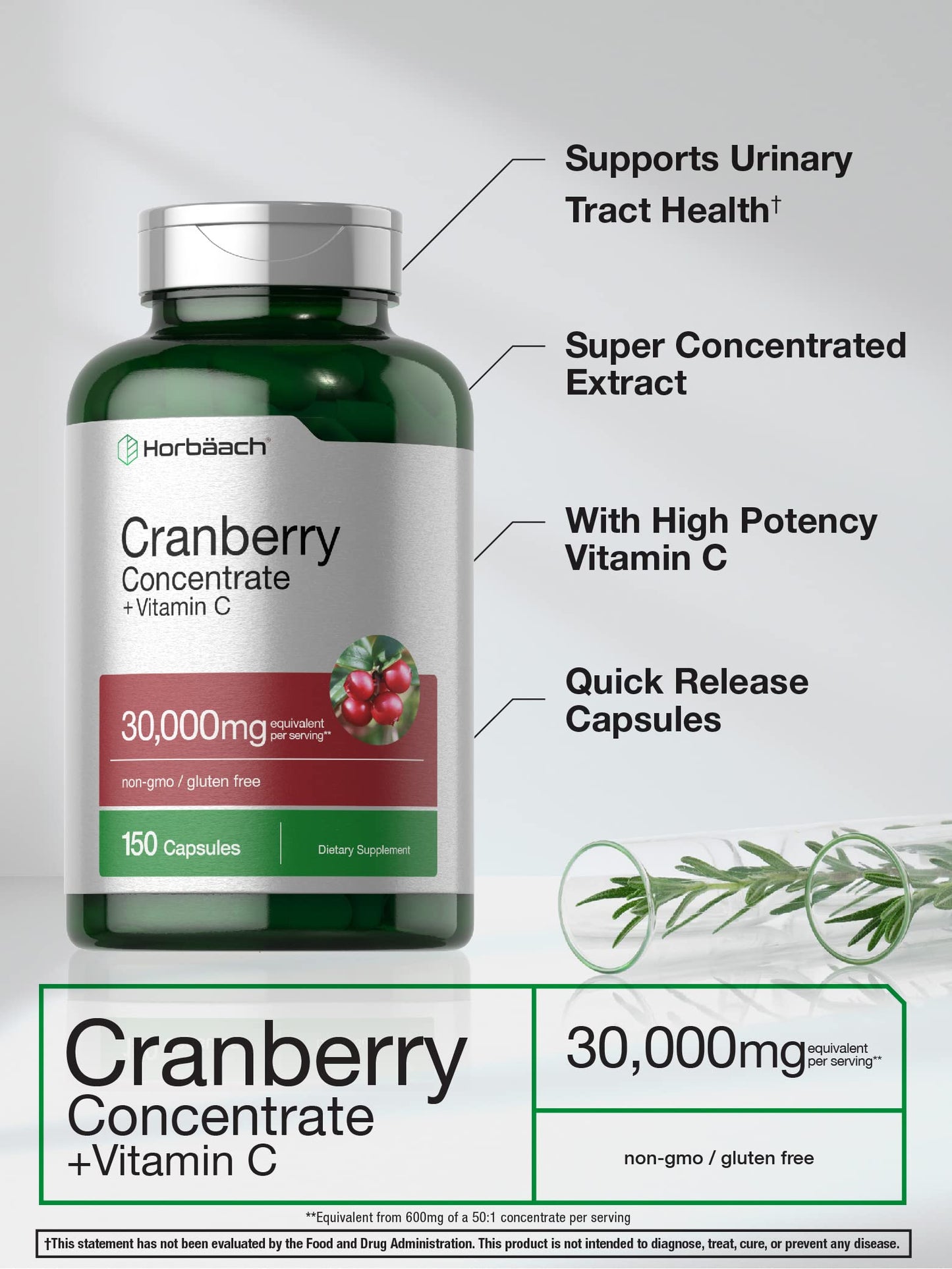 CRANBERRY EXTRACT CP 800MG 30
