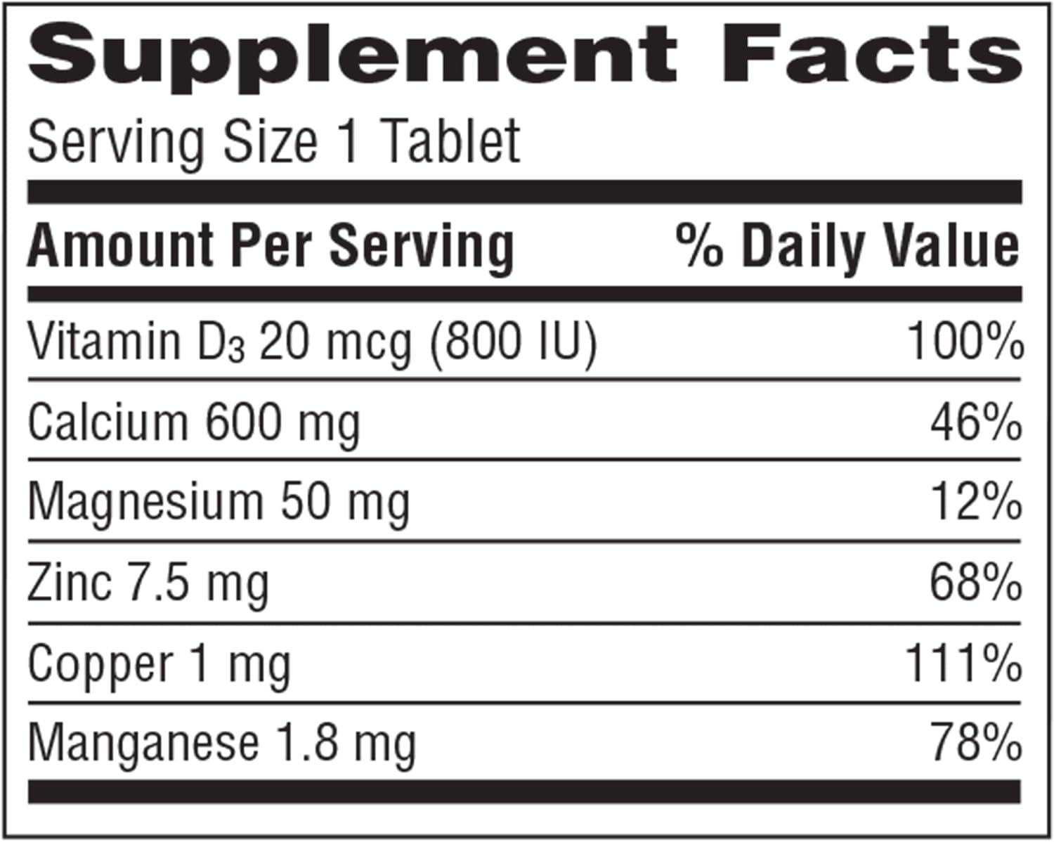 CALTRATE 600-D PLUS MINERAL TABLET 120CT