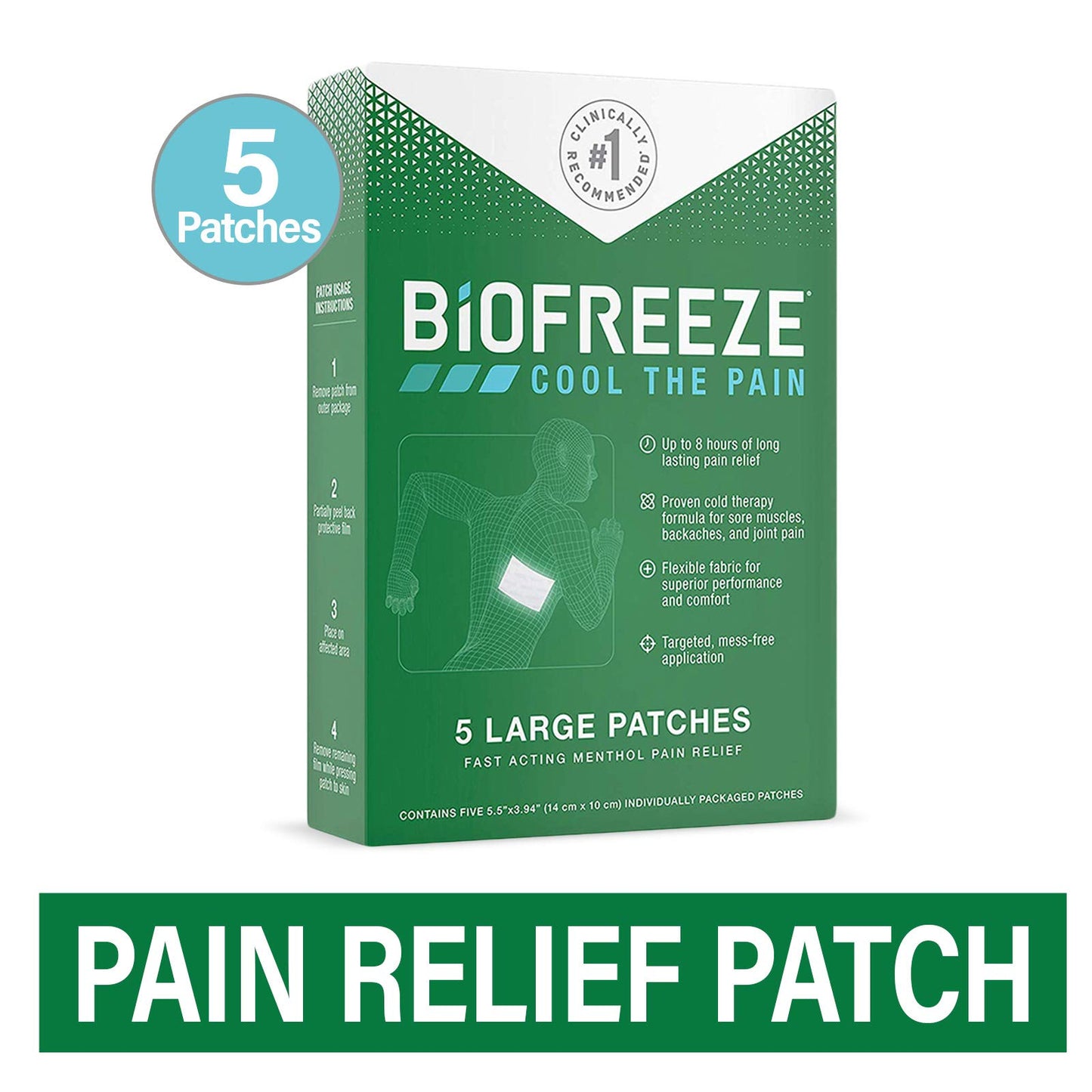 BIOFREEZE PATCH 5CT