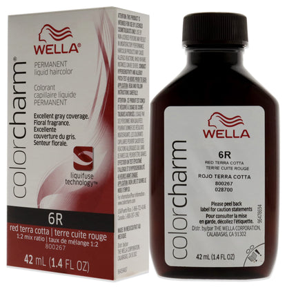Wella Color Charm Liquid 6R Red Terra Cotta 1.4oz