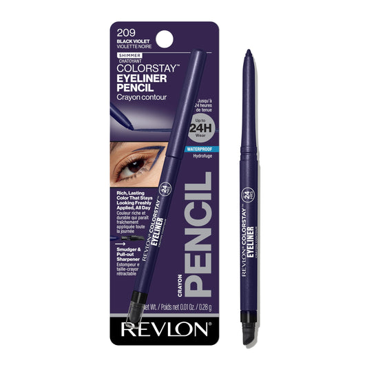 REVLON ColorStay Pencil Waterproof Eyeliner With Built-In Sharpener - 213 Navy