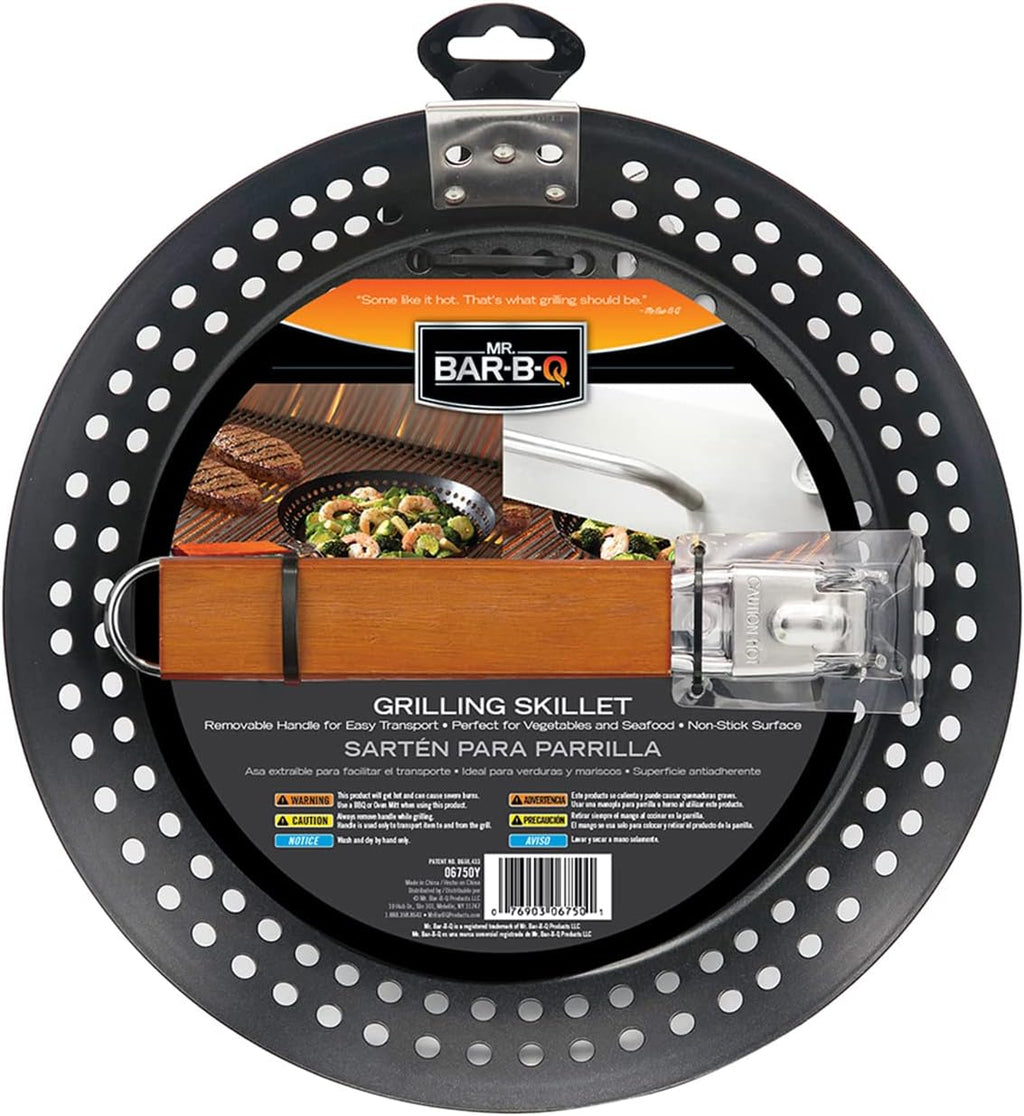 Mr. Bar-B-Q 12" Non-Stick Grilling Skillet With Removable Handle