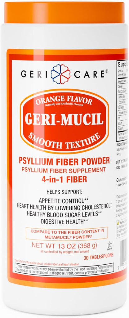 GERI-MUCIL ORNGE PSYLLIUM FIBER PWD 13OZ