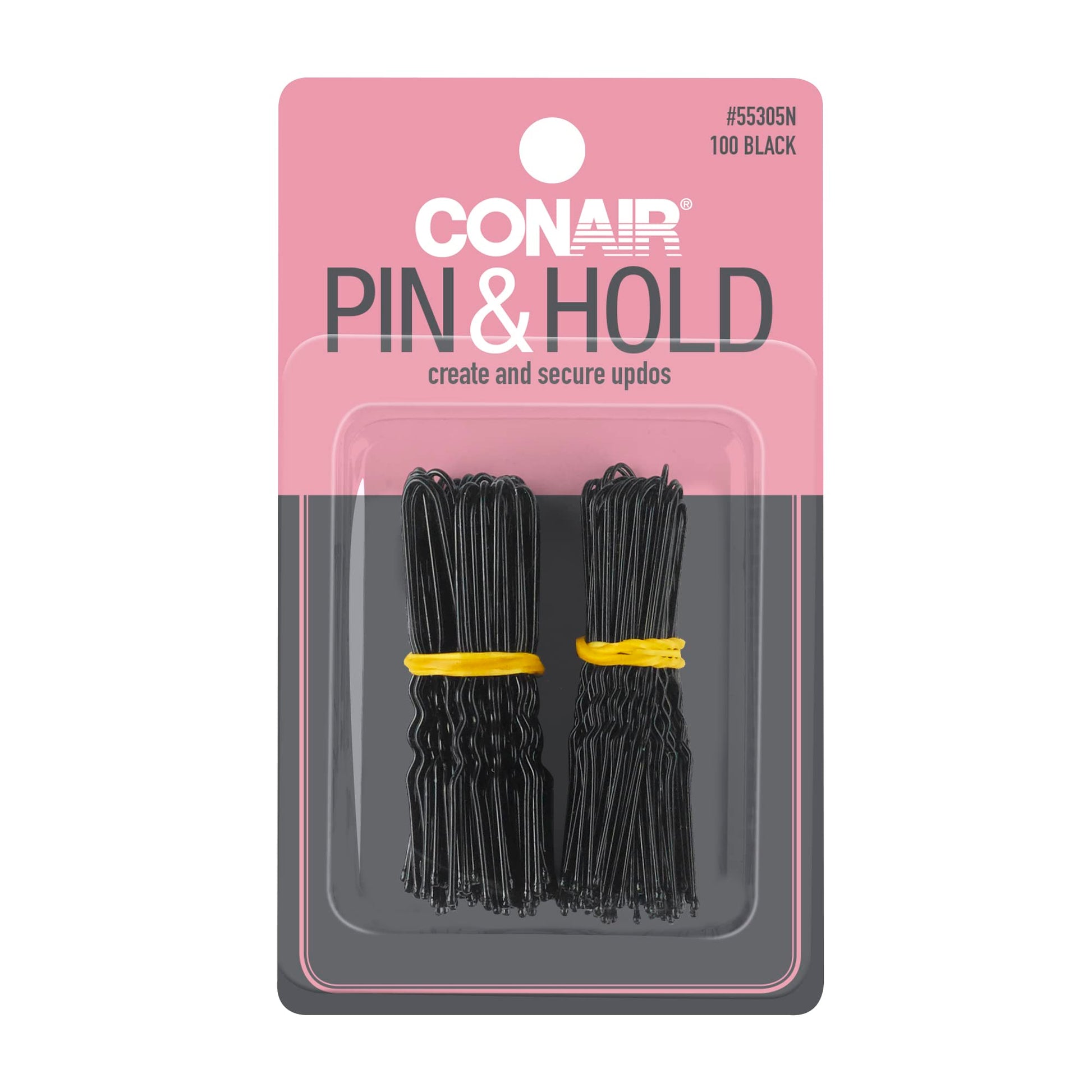 CONAIR Styling Essentials Hair Pins - Black, 100 count