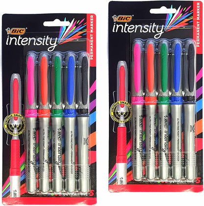 BiC Intensity Fine Point Permanent Markers - Assorted Metallics, 8 count