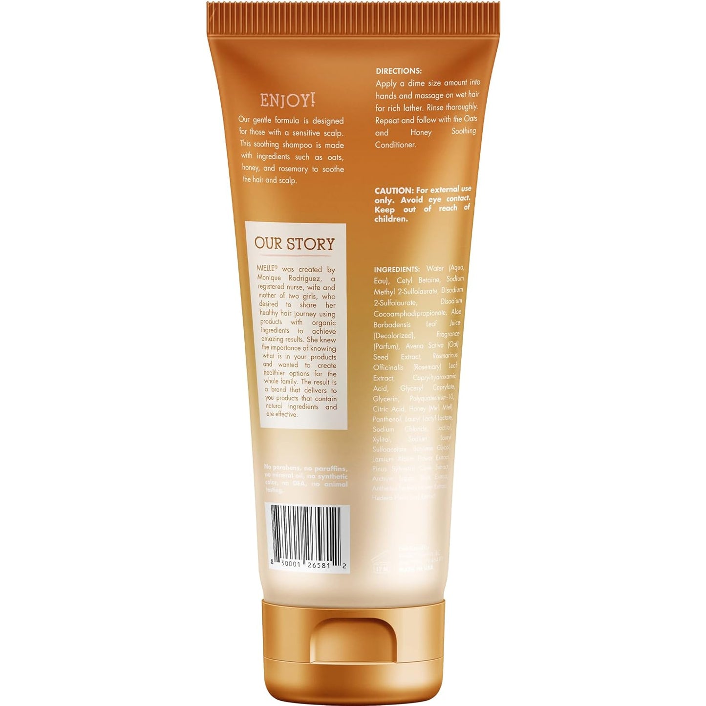 MIELLE OATS&HONEY SHAMPOO    8Z
