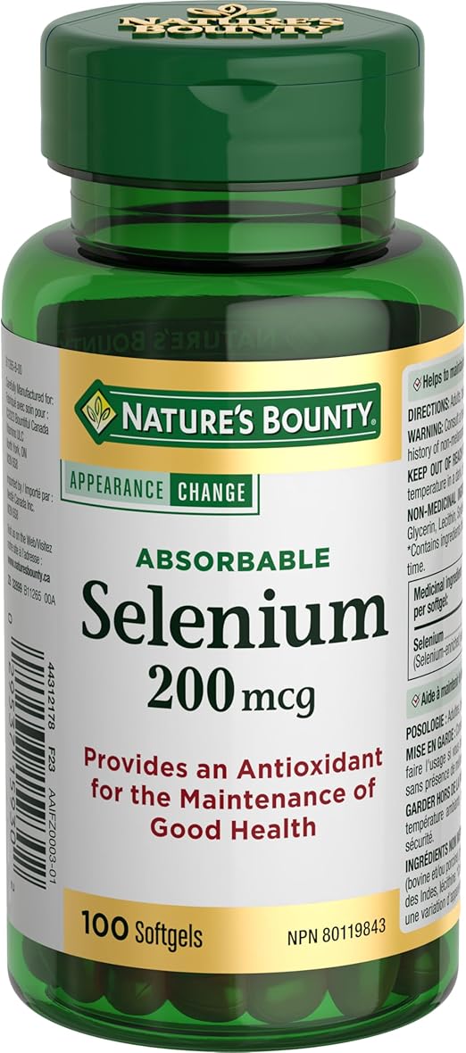 SELENIUM 200MCG TABLET 100CT NAT BOUNTY