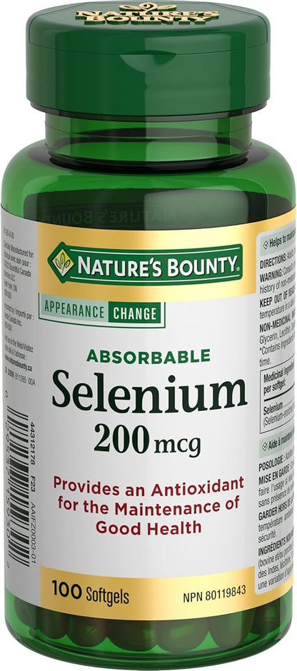 SELENIUM 200MCG TABLET 100CT NAT BOUNTY