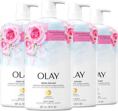 OLAY BDYWSH ROSEWTR&NECTAR  22Z