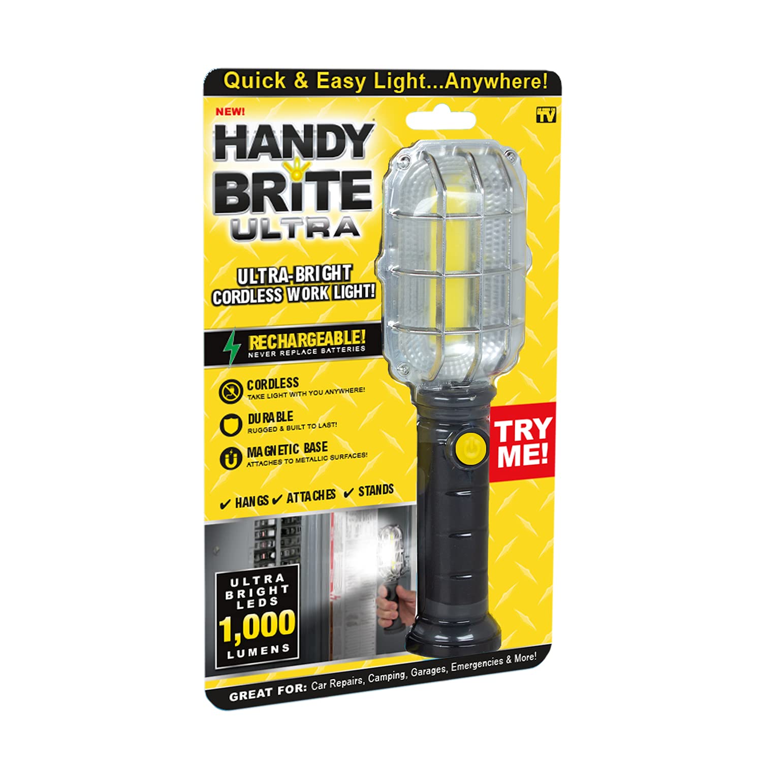 new easy Handy Brite, Ultra Bright Cordless LED Work Light, 1CT