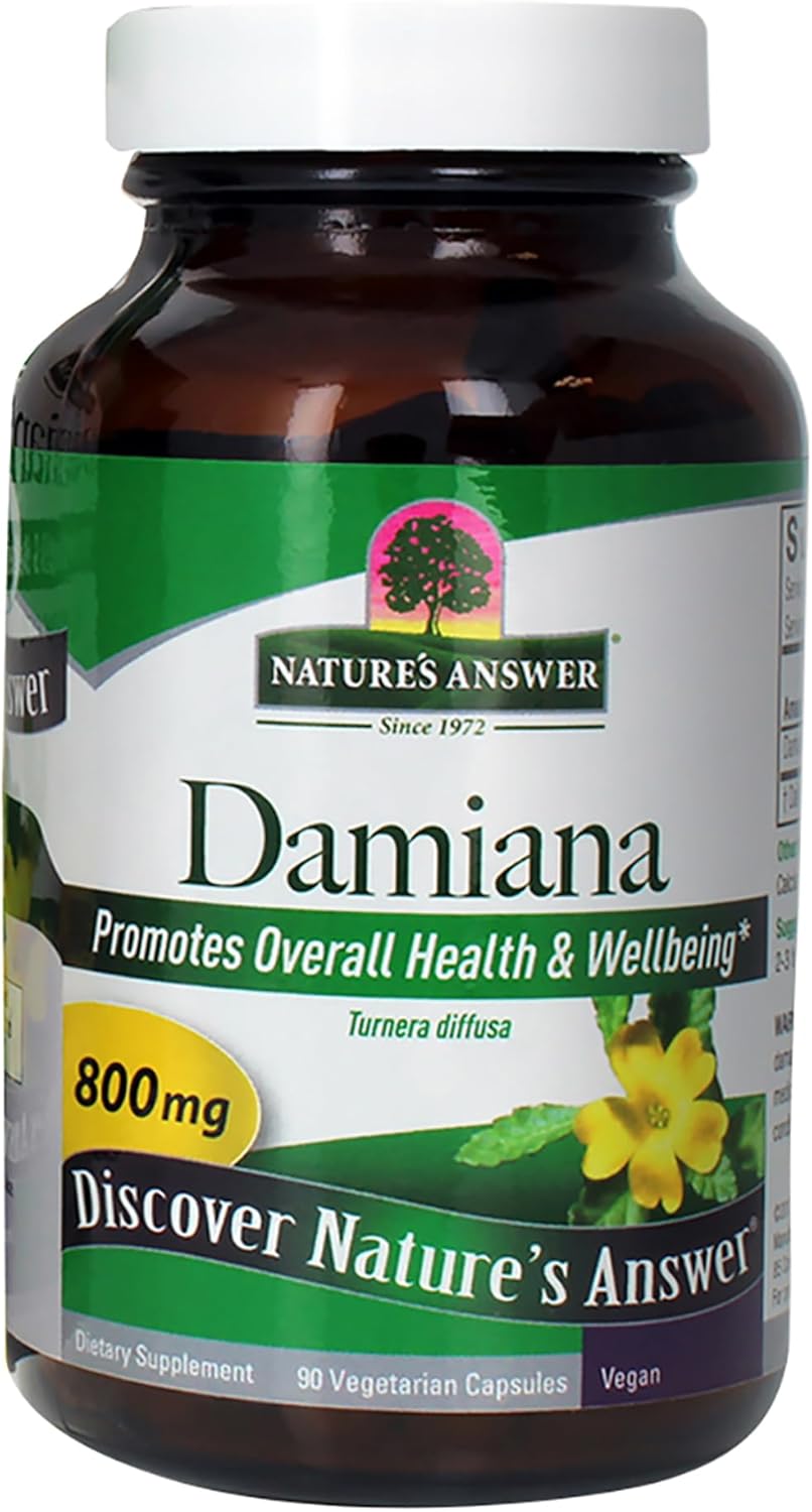 NATURE'S ANSWER DAMIANA LEAF,800MG