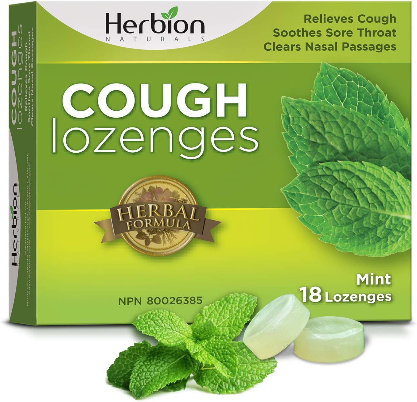 HERBION NATURALS COUGH DROPS,CHERRY