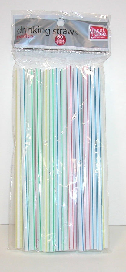 Good Cook Jumbo Drinking Straws, 50 count