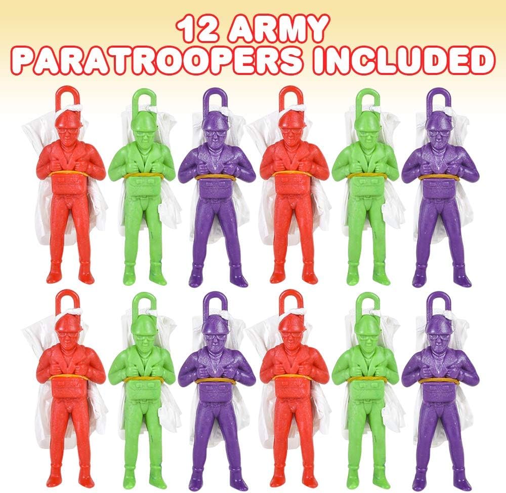 6 PARACHUTE MEN FAVORS 2.75"H