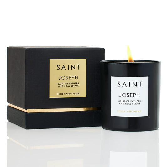 Star Candle Prayer Candle, 8in - Saint Joseph