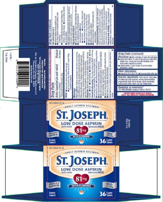 ST JOSEPH ASPIRIN CW 81MG 3X36