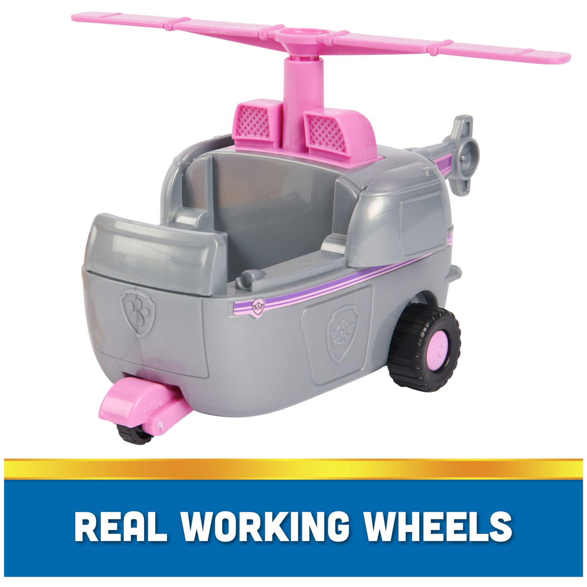 PAW Patrol Skyes Helicopter Toy Vehicle with Collectible Action Figure Sustainably Minded Kids Toys for Boys & Girls Ages 3 and Up