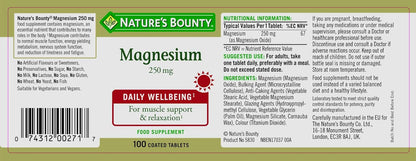 MAGNESIUM TB 250MG 100 CPLT