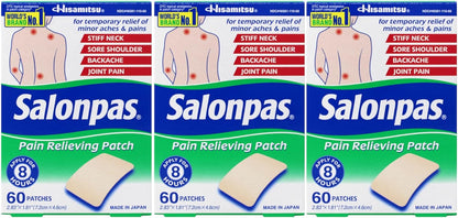 SALONPAS PAIN RELIEVING PATCH 20CT