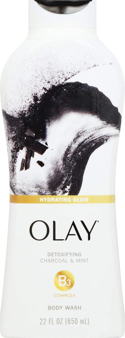 OLAY BDYWSH CHARCOAL&MINT   22Z