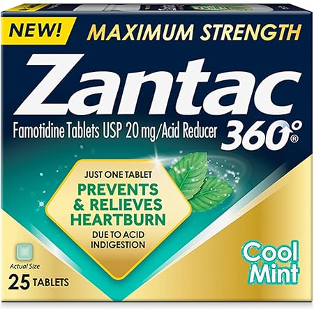 ZANTAC 360 MAX STRENGTH 20 MG TAB 25