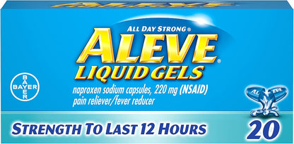 ALEVE 220MG LIQUID GELS 20CT