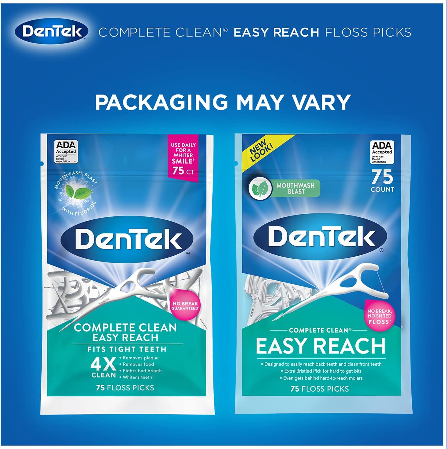 DENTEK FLOSS PICKS FRESH CLEAN 75CT