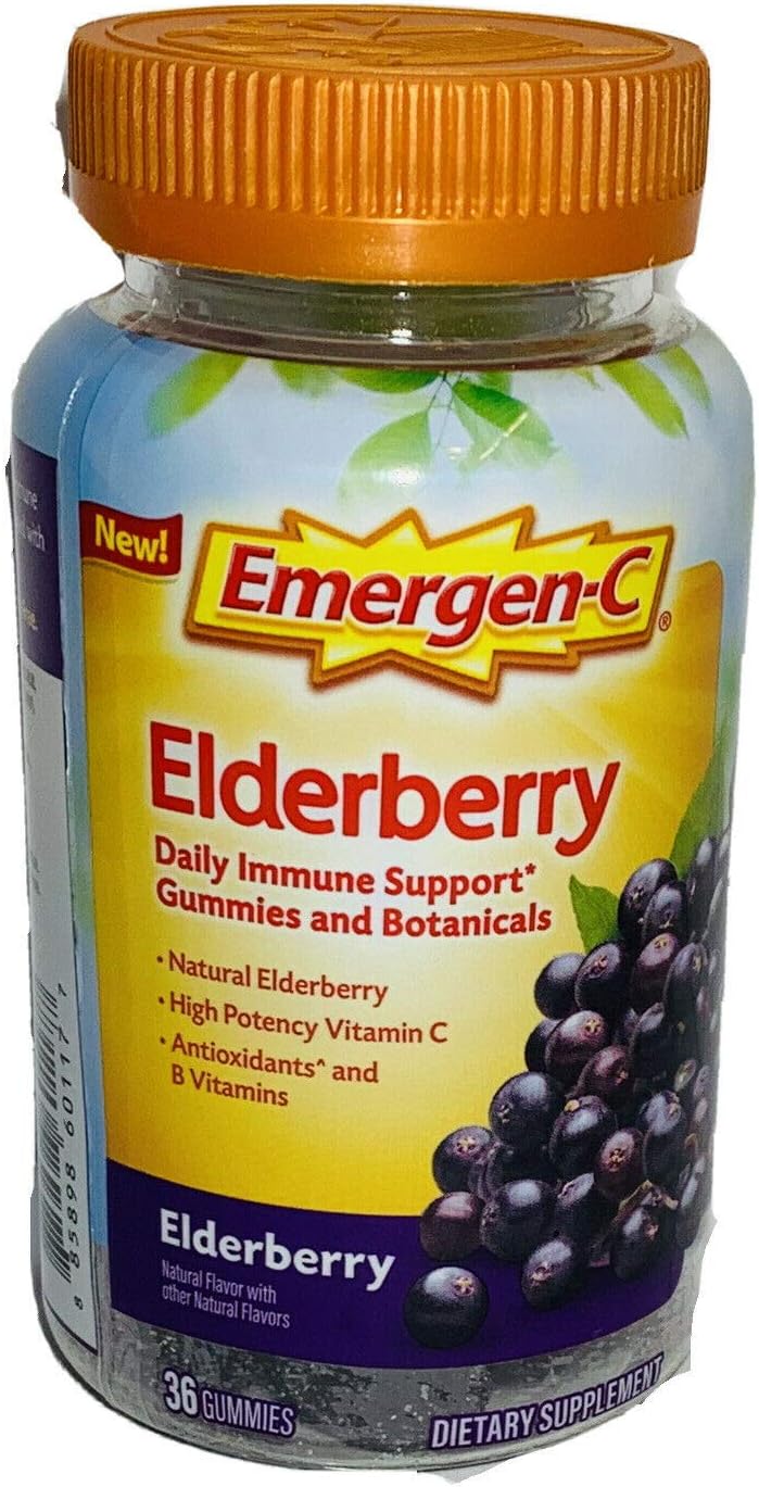 EMERGEN-C IMMUNE+,GUMMIES,ELDRBERRY