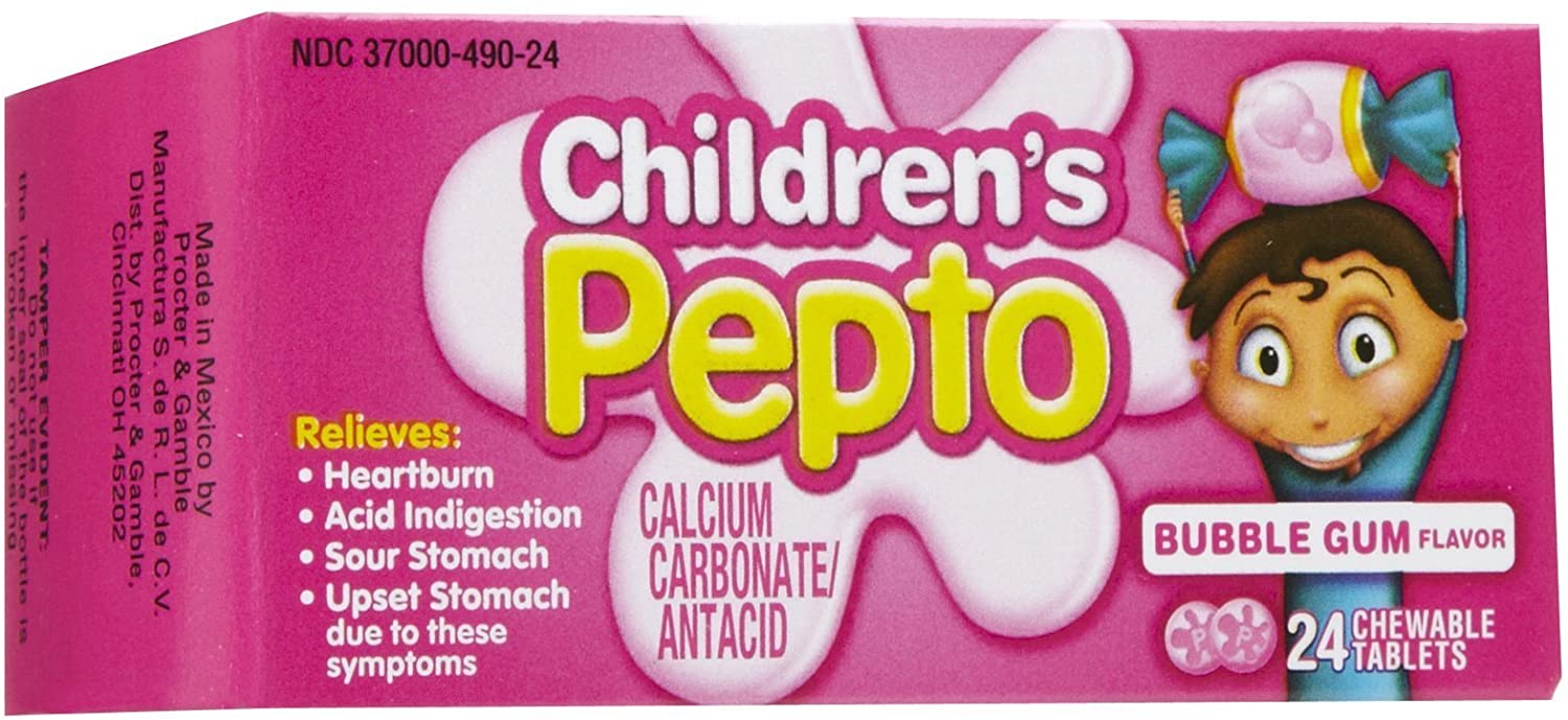 PEPTO CHILDRENS CW 400MG 24 BGM