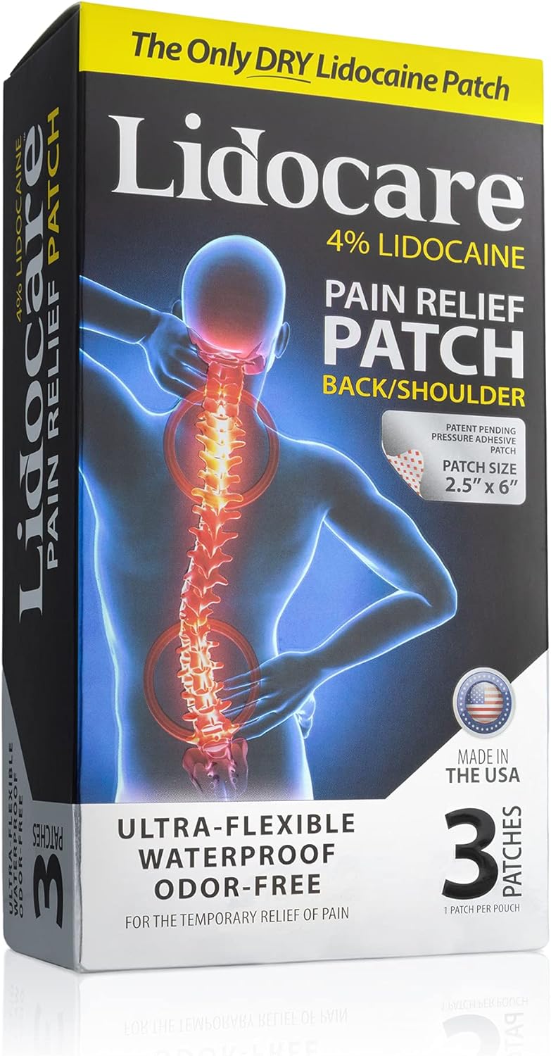 LIDOCARE AP 4% 3 BACK/SHOULDER
