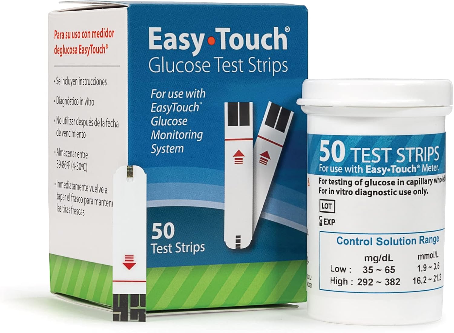 QUICK TOUCH BLOOD GLUCOSE STP 50