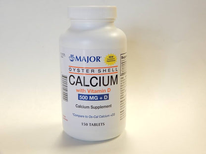 CALCIUM+D OYSTER 500MG TABLET 150CT MAJ