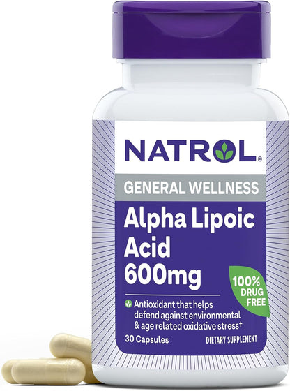 NATROL ALPHA LIP/AC CP 600MG 30