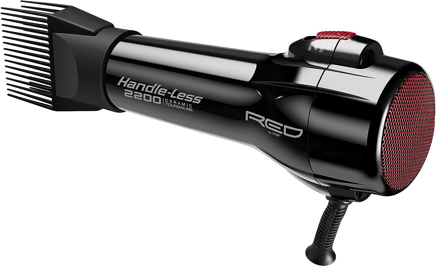 Kiss Red Dryer 2200 Tourmaline 3 Attachments (Ceramic)