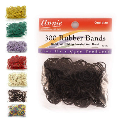 ANNIE RUBB.BAND BLK 500ct #3158
