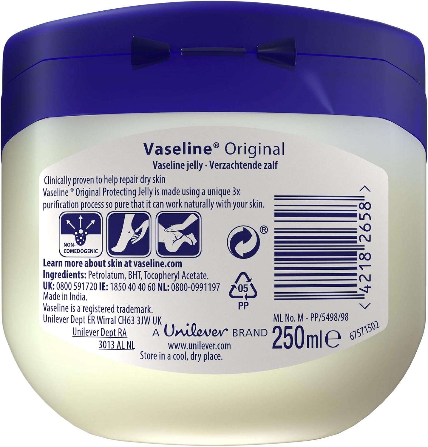 VASELINE PETRO JELLY JAR 3.75OZ