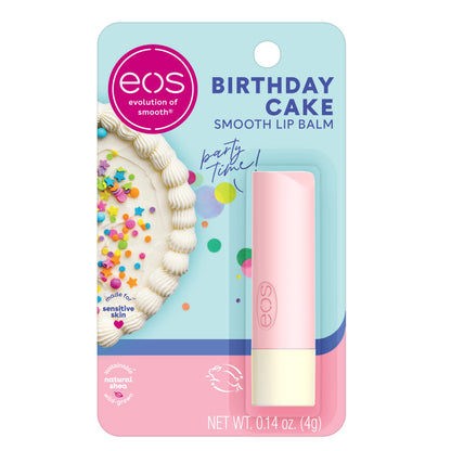 eos Natural Shea Lip Balm - Vanilla Bean, Sweet Mint, & Strawberry Sorbet, 3 count