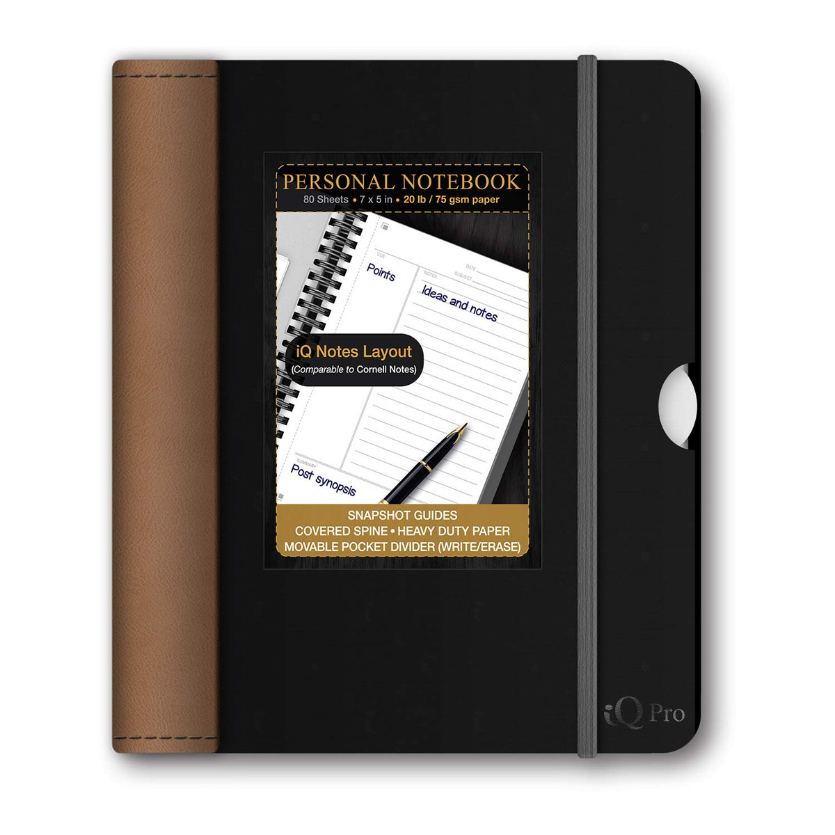 iScholar iQ Personal Poly Double Wire Notebook - Assorted, 7" x 5"